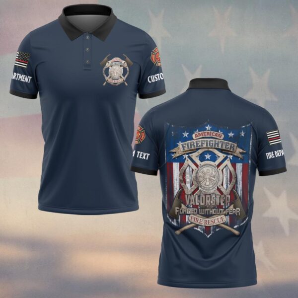 Custom Name & Dept Forged Without Fear #DQH0147 - Polo