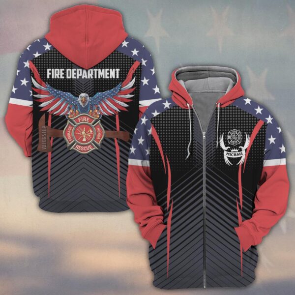 Custom Name Wings of Honor Edition #DQH0154 - Zip Hoodie