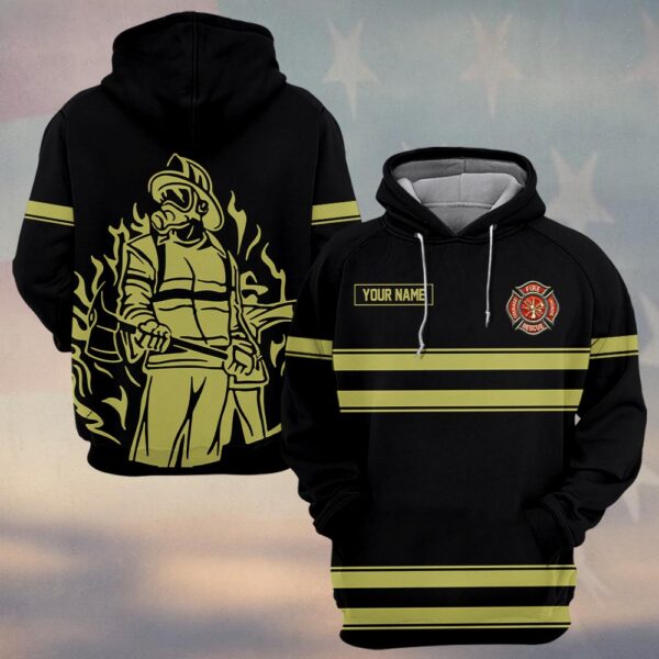 Custom Name Night Watch Firefighter Line Of Duty #DQH0155 - Hoodie