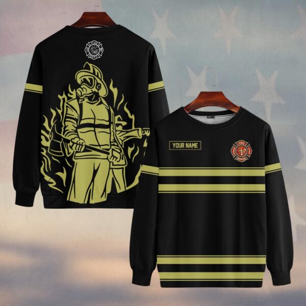 Custom Name Night Watch Firefighter Line Of Duty #DQH0155 - Sweatshirt