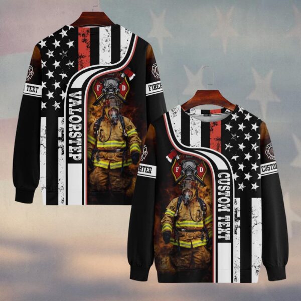 Custom Name American Fire Guardian Thin Red Line #DQH0156 - Sweatshirt
