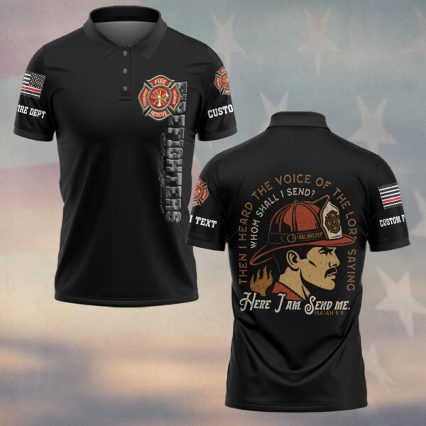 Custom Text & Dept Here I Am, Send Me #DQH0160 - Polo