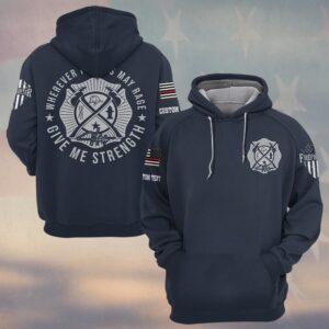 Custom Text Wherever Flames May Rage #DQH0162 - Hoodie