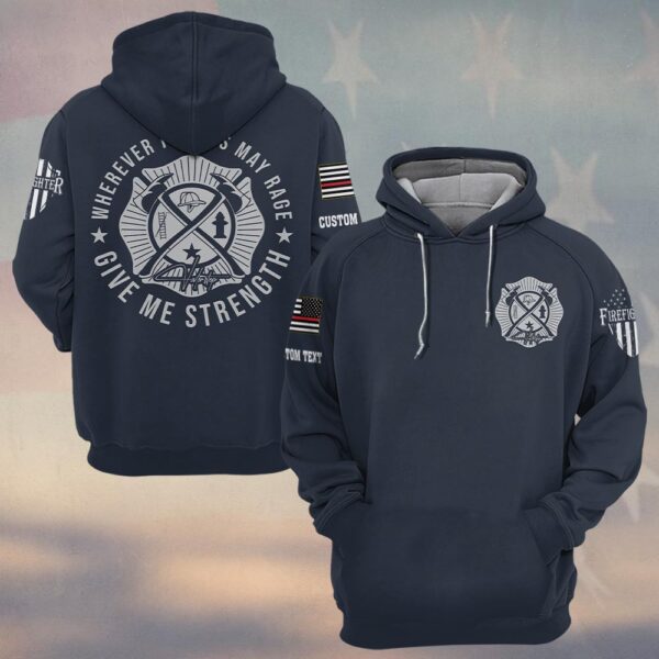 Custom Text Wherever Flames May Rage #DQH0162 - Hoodie