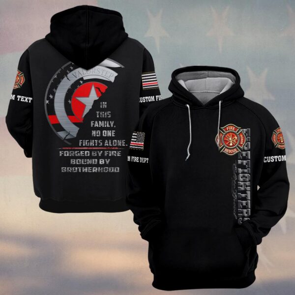 Custom Text & Dept No One FightS Alone #DQH0163 - Hoodie