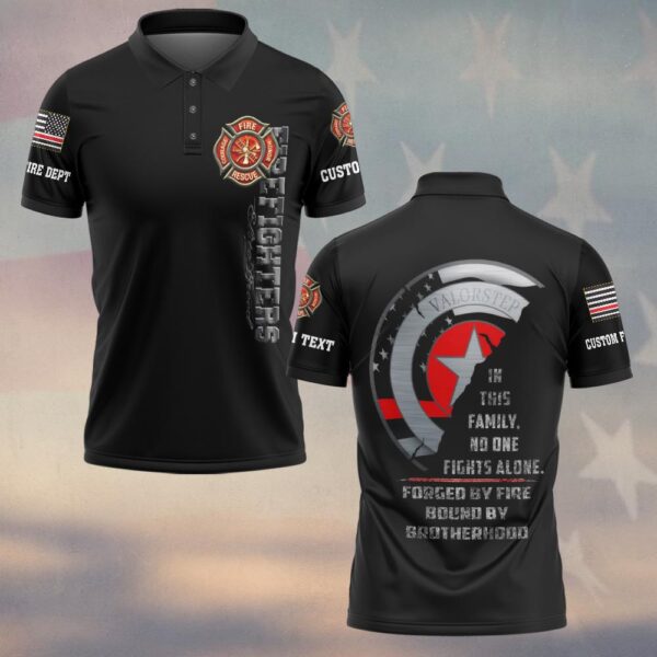 Custom Text & Dept No One FightS Alone #DQH0163 - Polo