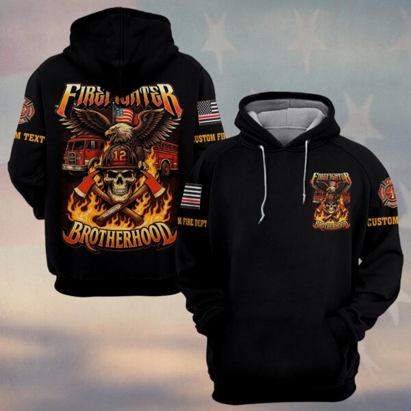 Custom Name & Dept Guardian Eagle Brotherhood - Hoodie