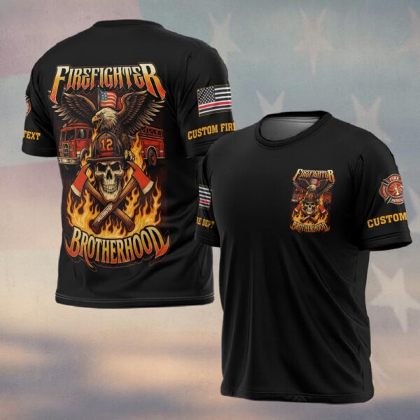 Custom Name & Dept Guardian Eagle Brotherhood - T-shirt