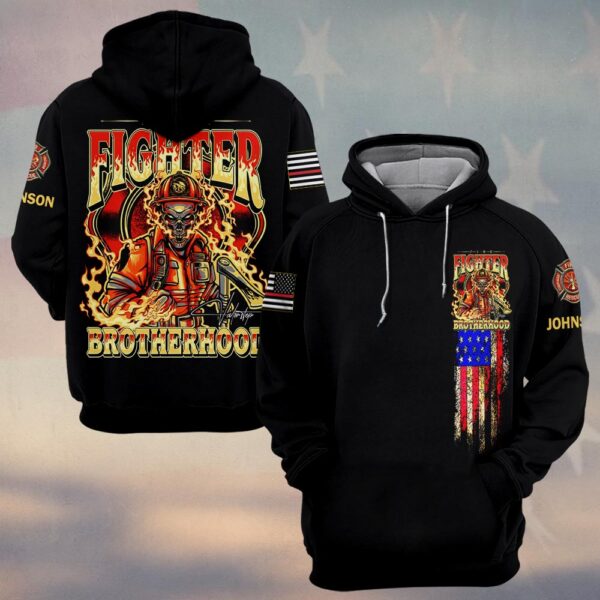 Custom Name Firefighter Brotherhood #DQH0188 - Hoodie