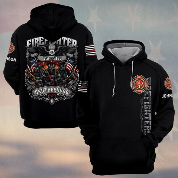 Custom Name Pride Firefighter Brotherhood #DQH0190 - Hoodie