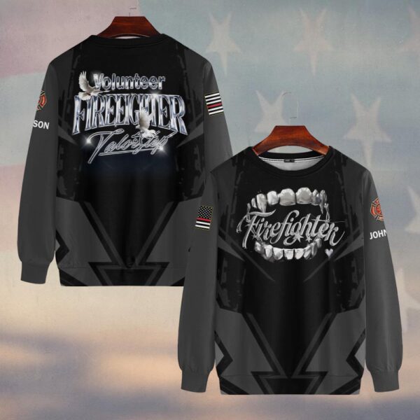 Custom Name & Dept Volunteer Firefighters Peacekeeper #DQH0197 - Sweatshirt
