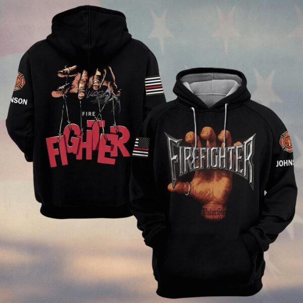 Custom Name & Dept Master of the Fireline Firefighter #DQH0198   - Hoodie