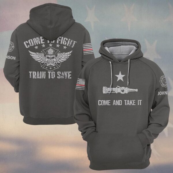 Custom Name Come To Fight, Train To Save #DQH0202 - Hoodie