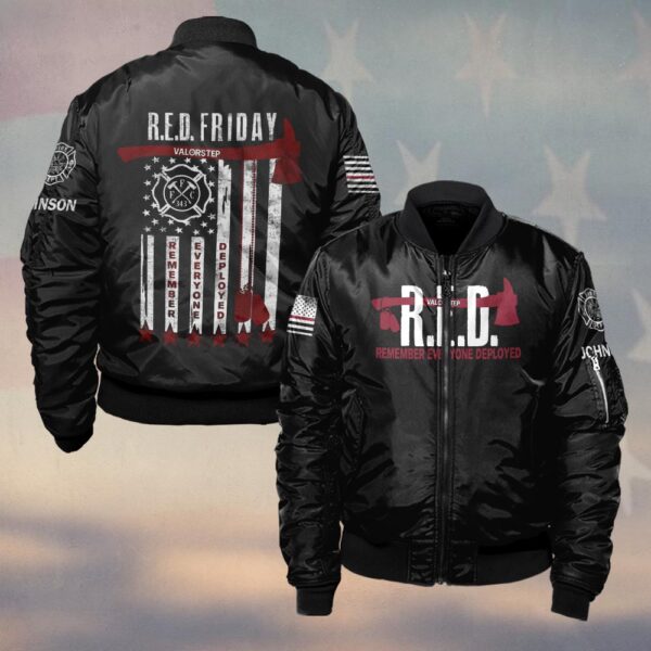 Custom Name Remember Everyone Deployed #DQH0203 - Bomber Jacket