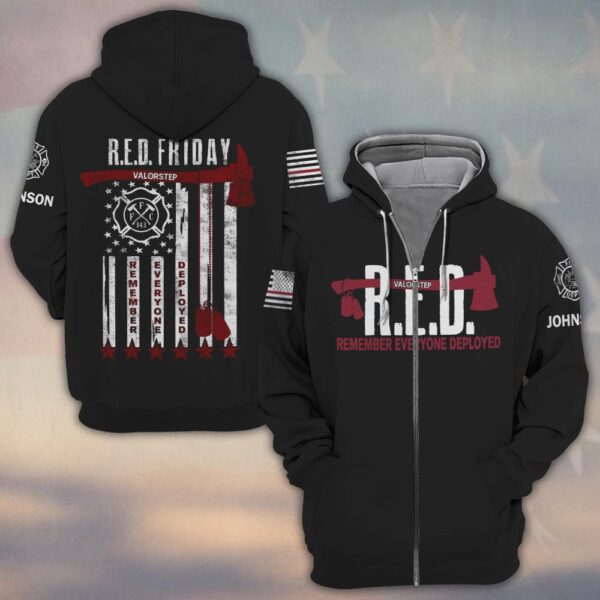 Custom Name Remember Everyone Deployed #DQH0203 - Zip Hoodie