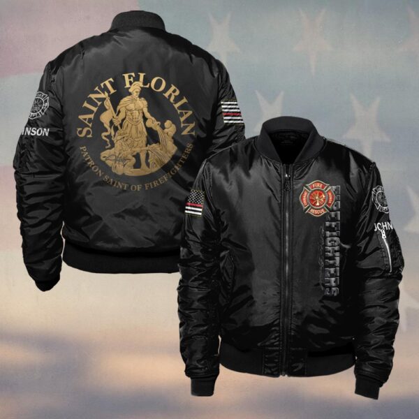Custom Name Saint Florian #DQH0206 - Bomber Jacket