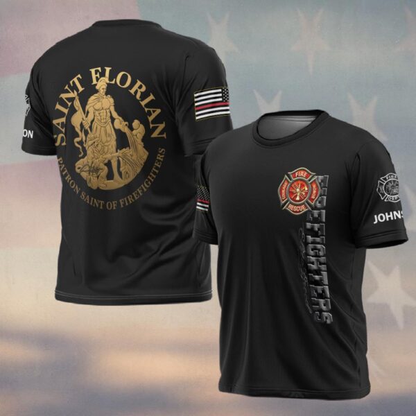 Custom Name Saint Florian #DQH0206 - T-shirt