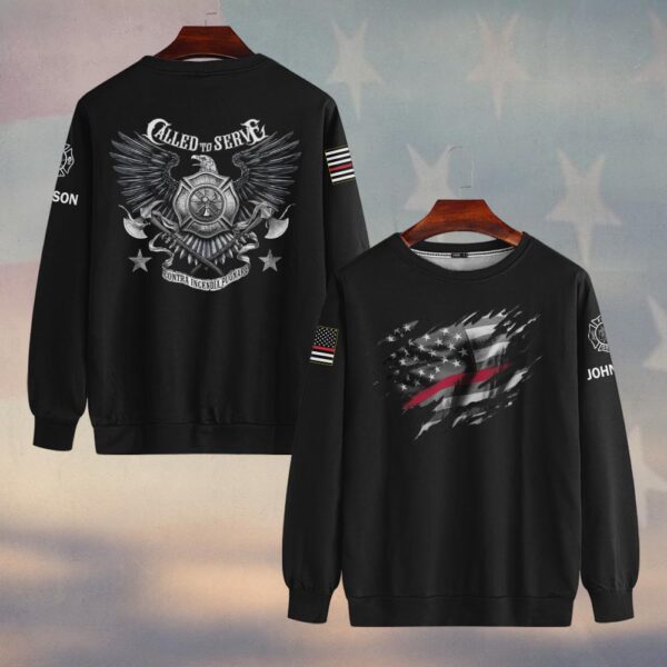 Custom Name American Pride, Called to Service #DQH0208 - Sweatshirt