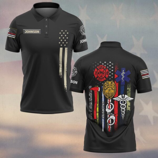 Custom Name United First Responders #DQH0210 - Polo