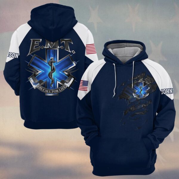 Custom Name On Call For Life EMT #DQH0212 - Hoodie