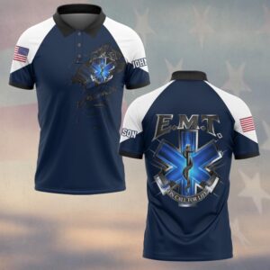 Custom Name On Call For Life EMT #DQH0212 - Polo