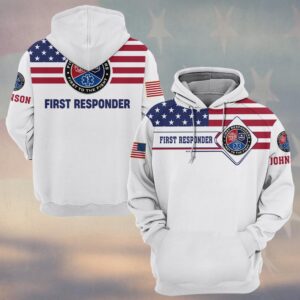 Custom Name United We Serve Thin Line Collection #DQH0220 - Hoodie