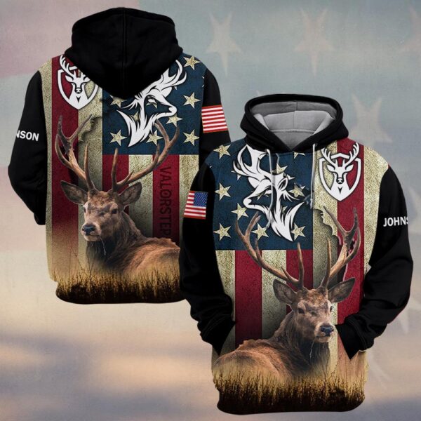 Custom Text America Hunter Pride #DQH0224 - Hoodie