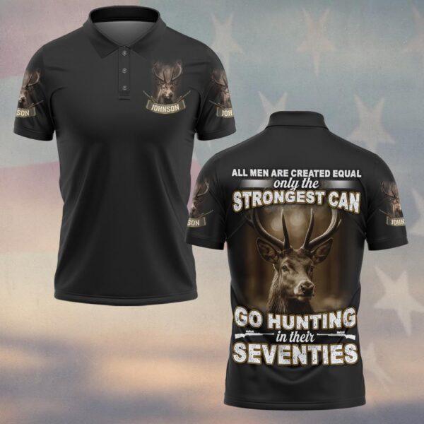 Custom Text Strongest in Their Seventies #DQH0229 - Polo