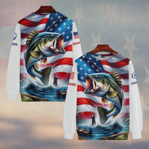 Custom Team & Text American Bass Hunter 3D Fishing #DQH0232 - Sweatshirt