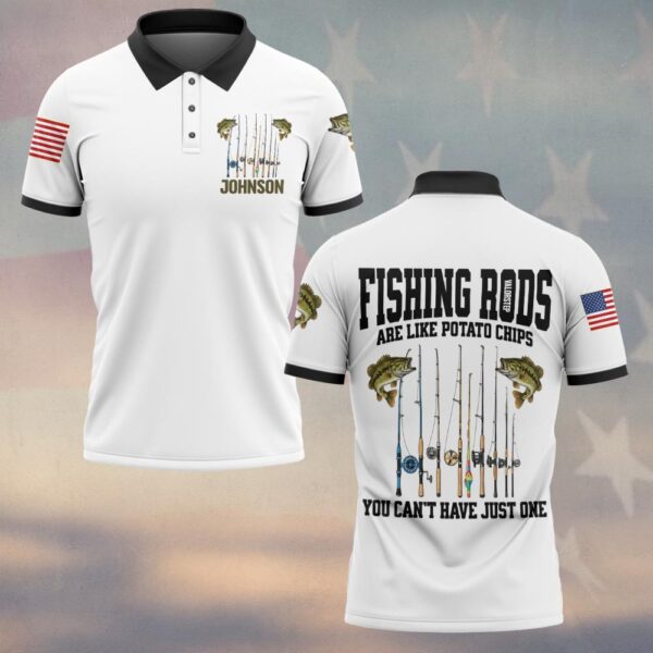 Custom Text Can’t Have Just One – Funny Fishing #DQH0233 - Polo