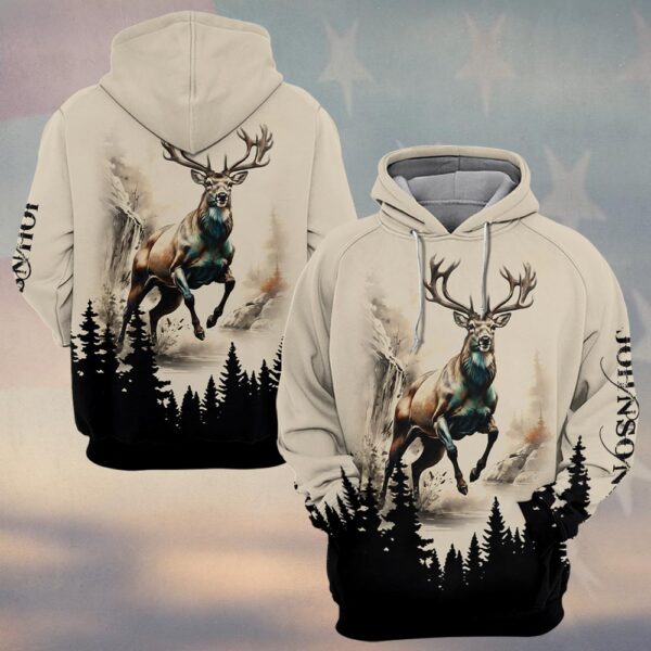 Custom Name Legacy In The Pines Deer Hunting #DQH0239 - Hoodie