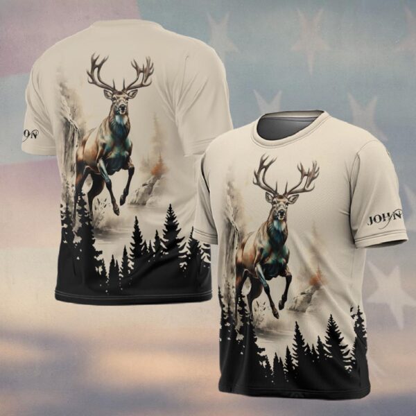 Custom Name Legacy In The Pines Deer Hunting #DQH0239 - T-shirt