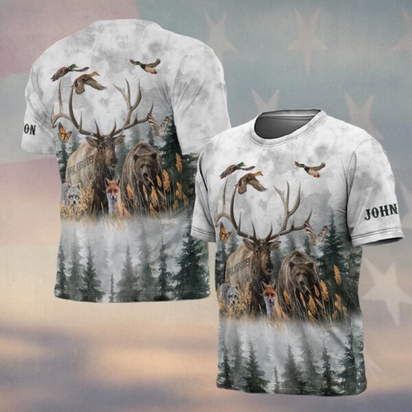 Custom Name Nature's Crew Hunting Edition #DQH0241 - T-shirt