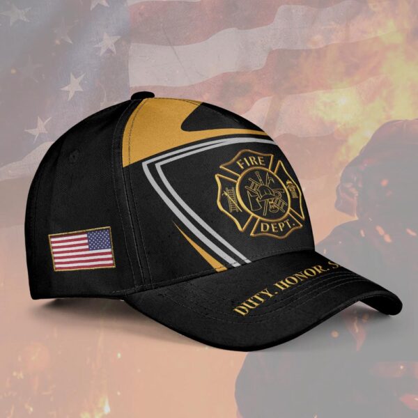 Personalized Firefighter Honor Gold Edition Classic Cap - DQH0316