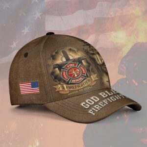 Personalized Faithful Hero Firefighter Cap - DQH0317