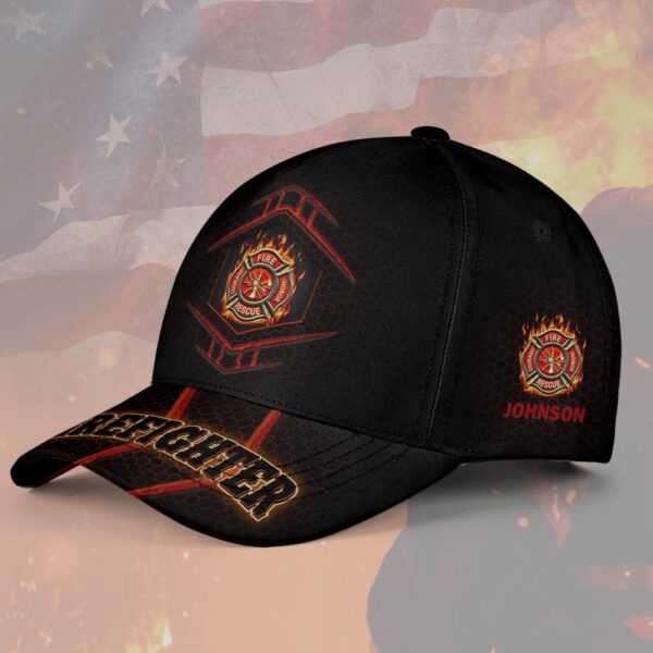 Cutomized Blazing Firefighter Emblem Cap - DQH0278