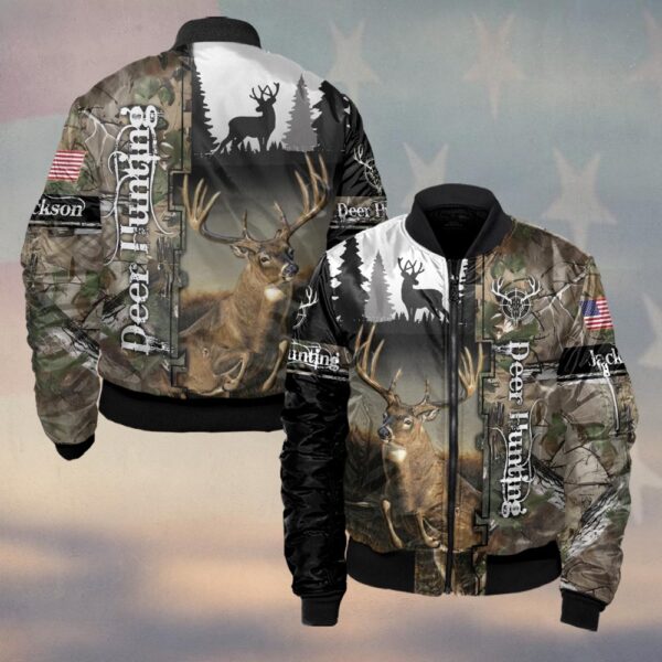 Custom Name The Deer Hunter's Creed #DQH0244 - Bomber Jacket