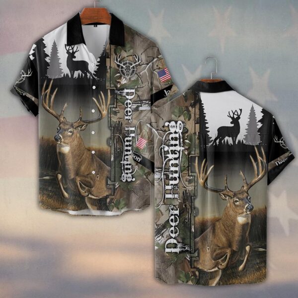 Custom Name The Deer Hunter's Creed #DQH0244 - Short Sleeve Button Shirt
