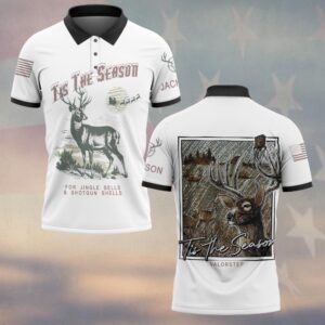 Custom Name ’Tis The Season Hunting Christmas #DQH0252 - Polo