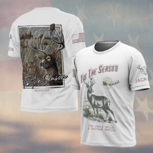 Custom Name ’Tis The Season Hunting Christmas #DQH0252 - T-shirt