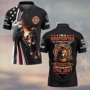 Custom Dept & Name I'm A Firefighter V2 #DQH0265 - Polo