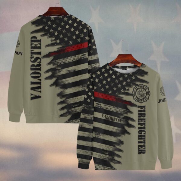 Custom Name Thin Red Line Flag Tatical Edition #DQH0266 - Sweatshirt