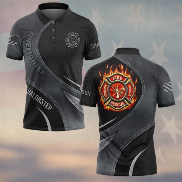 Custom Name Honor Courage Sacrifice Grey Edition #DQH0268 - Polo