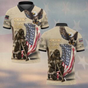 Custom Name & Fire Department Honoring  All Who Served #DQH0272 - Polo