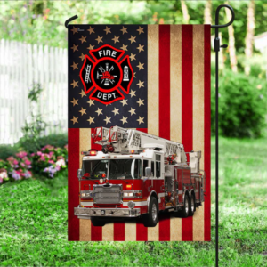 Firefighter Engine of Freedom Garden Flag #DQH0362