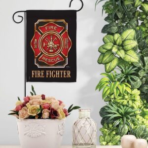 Firefighter Maltese Cross Classic Garden Flag #DQH0365