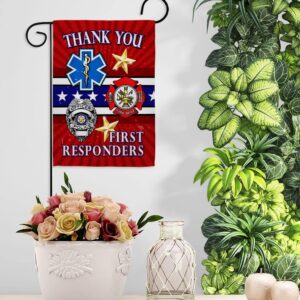 Thank You First Responders Garden Flag #DQH0368