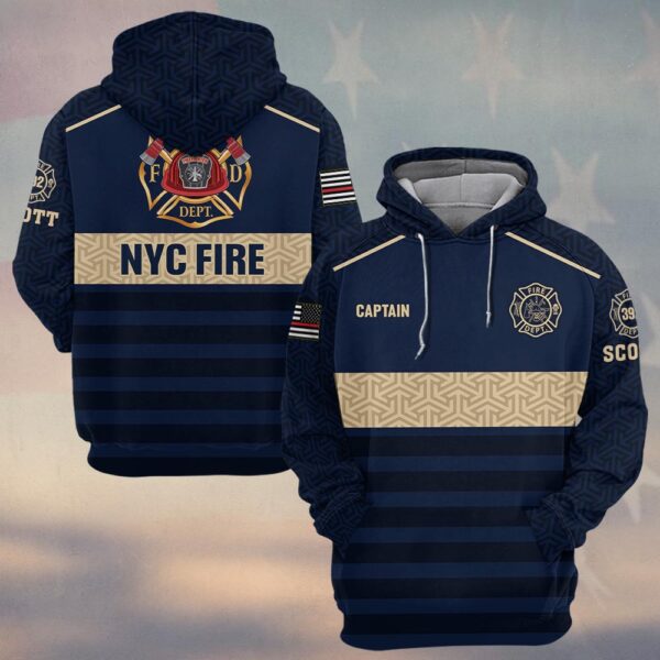 Custom Name & Rank & Number & Fire Department The Firehouse Legacy Jersey #DQH0384 - Hoodie