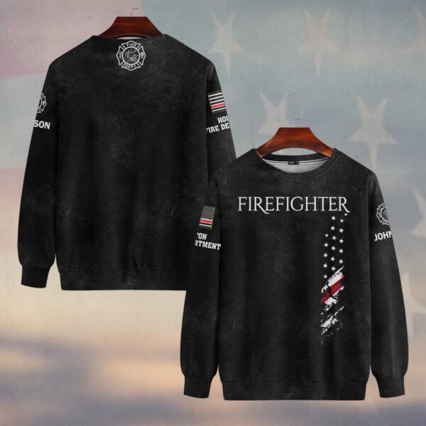 Custom Name & Fire Department Firefighter #DQH0391 - Sweatshirt