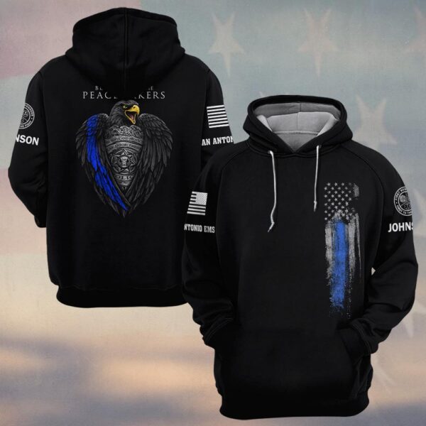 Custom Name & Department Blessed Are The Peacemakers #DQH0478 - Hoodie